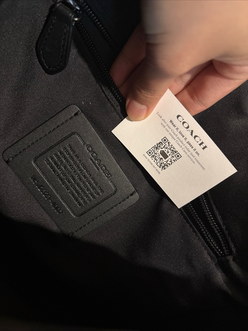 Coach Houston Map Black Leather Crossbody Messenger Bag NWT - Picture 9 of 12